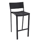 thumbnail of METRO PROFESSIONAL Cadeira de bar Gastro Balsario, alumínio/PE rattan, preto