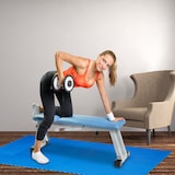 thumbnail of Relaxdays Bodenschutzmatte, 24 Puzzlematten für Sport & Fitnessgeräte, 30x30 cm, 2,16 m², Schaumstoff, BPA-frei, blau