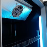 thumbnail of Romux® Gefrierschrank MD 500 Liter 1 Tür Schwarz mit Belüftet | Professioneller Gefrierschrank mit Glastür & LED