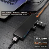 thumbnail of Primewire USB 3.2 Hub mit Netzteil, Ultra Slim 4-Port Verteiler, Datenhub für PC PS4 Notebook Netbook Laptop Ultrabook Tablet-PC MacBook, Bus-Powered