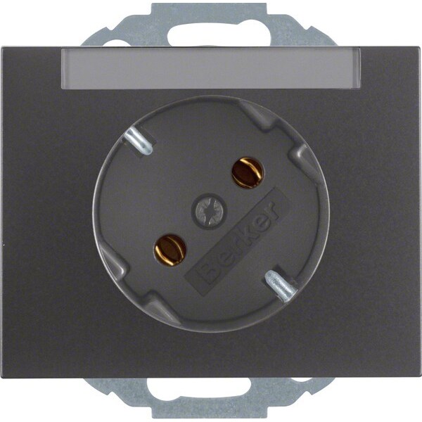 Berker SCHUKO-Steckdose anth/matt 47287106