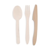 thumbnail of BIOZOYG 100 Stück Einwegmesser 18cm robustes Holzbesteck Umweltfreundliche Holzmesser Partybesteck aus nachhaltigem Holz extra stabile Qualität