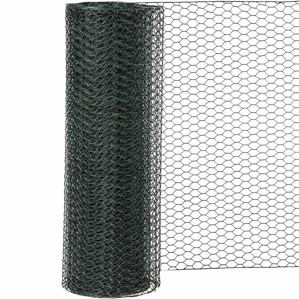 SIENA GARDEN   Sechseckgeflecht PVC grün 25/1000 10 m