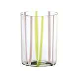 thumbnail of Assortiment Tirache Zafferano glas in tweekleurig borosilicaatglas Groen-amethist doos à 6 stuks