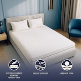 thumbnail of Matras 140x200 cm met pocketveren, hypoallergeen schuim, H24 cm, orthopedisch, hoes anti-huisstofmijt