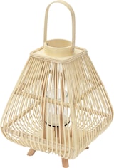 thumbnail of ECD Germany Bambus Laterne, Windlicht 55,5 cm Holzfarbe, Gartenlaterne mit Henkel & Glaseinsatz, Bambuslaterne, Kerzenhalter Innen/Außen, Deko Laterne