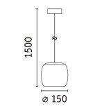 thumbnail of Paulmann Luminaire en suspension LED Ruya E14 max. 20W Verre#Noir mat 71147