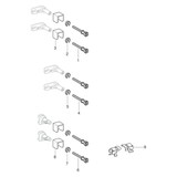 thumbnail of Geberit Wandanker-Set Duofix verzinkt für Einzelmontage