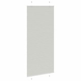 thumbnail of vidaXL Plissee Hellgrau 90x200 cm Stoffbreite 89,4 cm Polyester