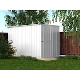 thumbnail of Box in Acciaio Zincato casetta lamiera attrezzi 175x307cm x h1.82m - 95KG - 5,4mq - BIANCO