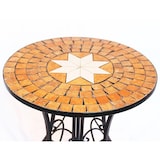 thumbnail of DanDiBo Tisch Mosaik Metall Mosaiktisch Ø 60 cm 12001 Gartentisch Mediterran Wetterfest Bistrotisch Beistelltisch Garten mit Naturstein