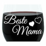 thumbnail of Leonardo Weinglas 400 ml, 2er Set, Beste Mama, Bester Papa, Stimmungsglas mit lustiger Gravur, Moodglas, 22 cm