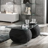 thumbnail of Oreste Luchetta Tavolino BRIDGE GLASS in vetro curvato H.35 x L. 110 x P.55 cm Trasparente