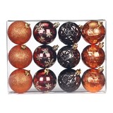 thumbnail of 12 Weihnachtskugeln 6cm Kunststoff Christbaumkugeln Weihnachtsbaumkugeln braun