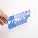 thumbnail of Danieli - Kit da 12 Espositori Segnaposto in Acrilico Trasparente Portanome e Portaprezzi da Vetrina e da Banco Monofacciale 15x6x3.