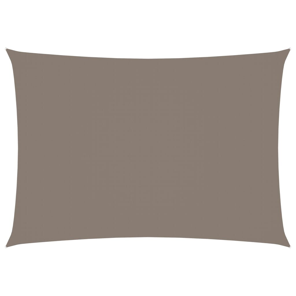 vidaXL Sonnensegel Oxford-Gewebe Rechteckig 4x5 m Taupe