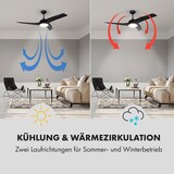 thumbnail of Klarstein Figo Deckenventilator 2-in-1 mit Deckenleuchte Ø 132 cm Schwarz 132