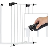 thumbnail of ECD Germany Türschutzgitter 75–85 cm Weiß, Metallgitter ohne Bohren, selbstschließend beidseitig schwenkbar, Sicherheitsgitter für Kinder & Haustiere