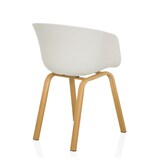 thumbnail of Eetkamerstoel / Schaalstoel OSLO W Kunststof wit hjh LIVING