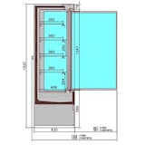 thumbnail of Combisteel Wandkühlregal Jamie 1.9  Supermarktregal mit 3 Türen und Umluft