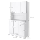 thumbnail of HOMCOM Credenza Moderna da Cucina in Legno Mobile con Cassetti