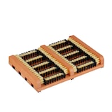 thumbnail of Relaxdays Schuhabstreifer mit Bürsten, rutschfester Boden, Holz, Schuhabtreter außen, Schuhschmutzbürste, braun/schwarz