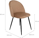 thumbnail of Achito - Stuhl, Beige, ein Stuhl