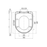 thumbnail of Asiento y Tapa WC compatible con UNISAN BENISSA - DUROPLAST - Envolvente y Amortiguada