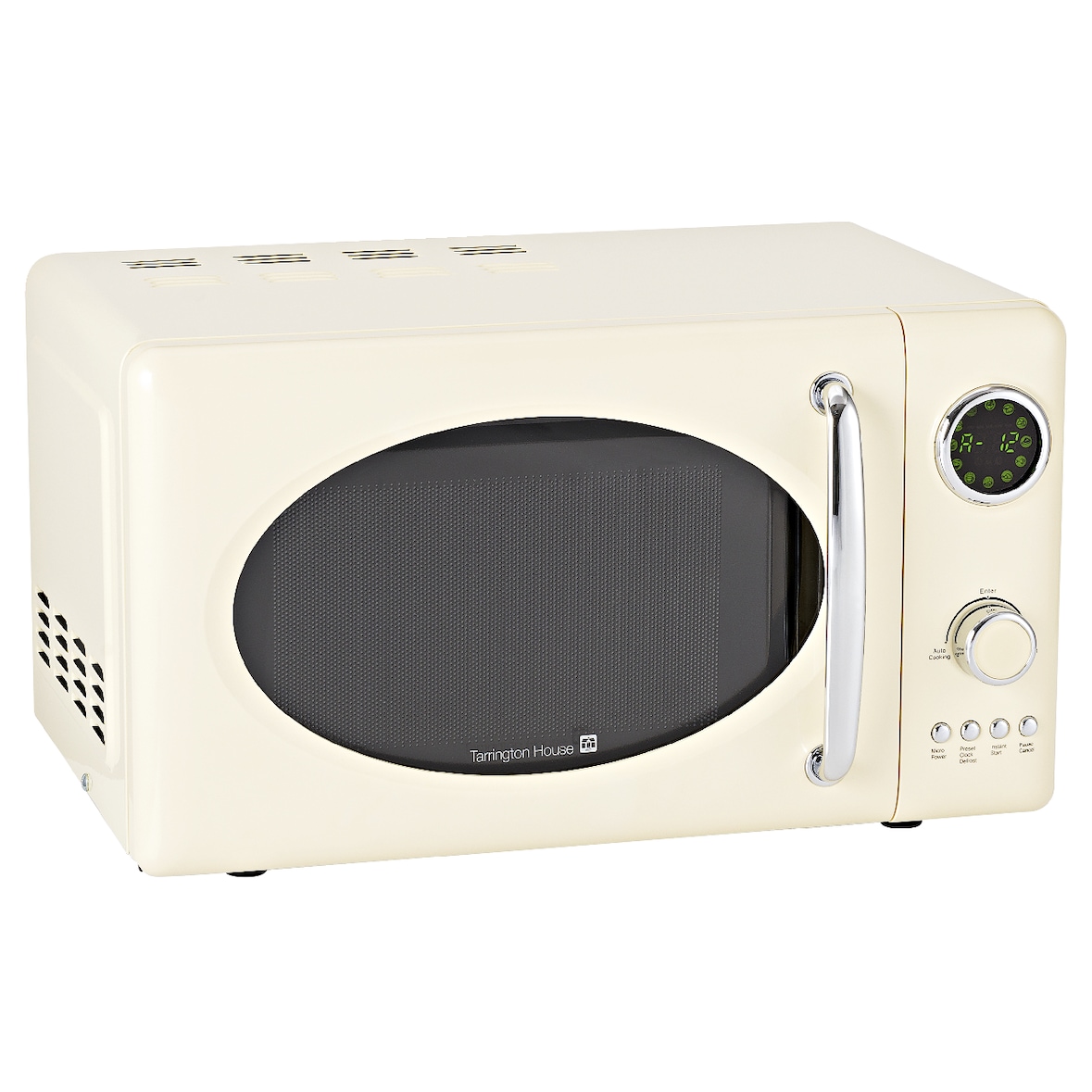 Tarrington House Horno de microondas, MWDC 6720, con pantalla LED, 12 programas, 41,5 x 34 x 25,6 cm, crema,  20 L, 700 W