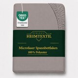 thumbnail of Microfaser Marke Spannbettlaken  90 - 100 x 200 cm + 30 cm Grau