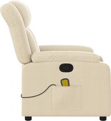thumbnail of vidaXL Massage-Relaxsessel, cremefarbener Stoff