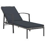 thumbnail of Helloshop26 - Conjunto de 2 tumbonas sillas de playa camas de jardín muebles de terraza con mesa resina de mimbre gris 02_0012125