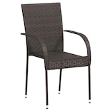 thumbnail of vidaXL Tuinstoelen stapelbaar 2 st poly rattan bruin