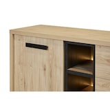 thumbnail of Matelpro - Buffet/bahut contemporain 240 cm chêne clair Tiffanie - Moderne & Design -Chêne clair - Deux étagères intérieures -Types de portes: Battant