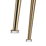 thumbnail of tectake Chaise de bar avec dossier LUANA aspect velours - crème/or, Lot de 4 - 405866