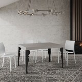 thumbnail of Paxon Cashmere ausziehbarer Tisch 120/204x80 cm mit anthrazitfarbenen Beinen