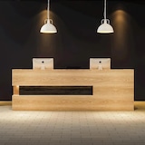 thumbnail of Rezeptionstresen, Empfangstheke mit LED-Beleuchtung,Verkaufstheke Theke Empfang Rezeption 120*60*100cm