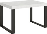 thumbnail of Ausziehtisch 140/400x90 cm Tecno Premium Esche weiß mit anthrazitfarbenen Beinen