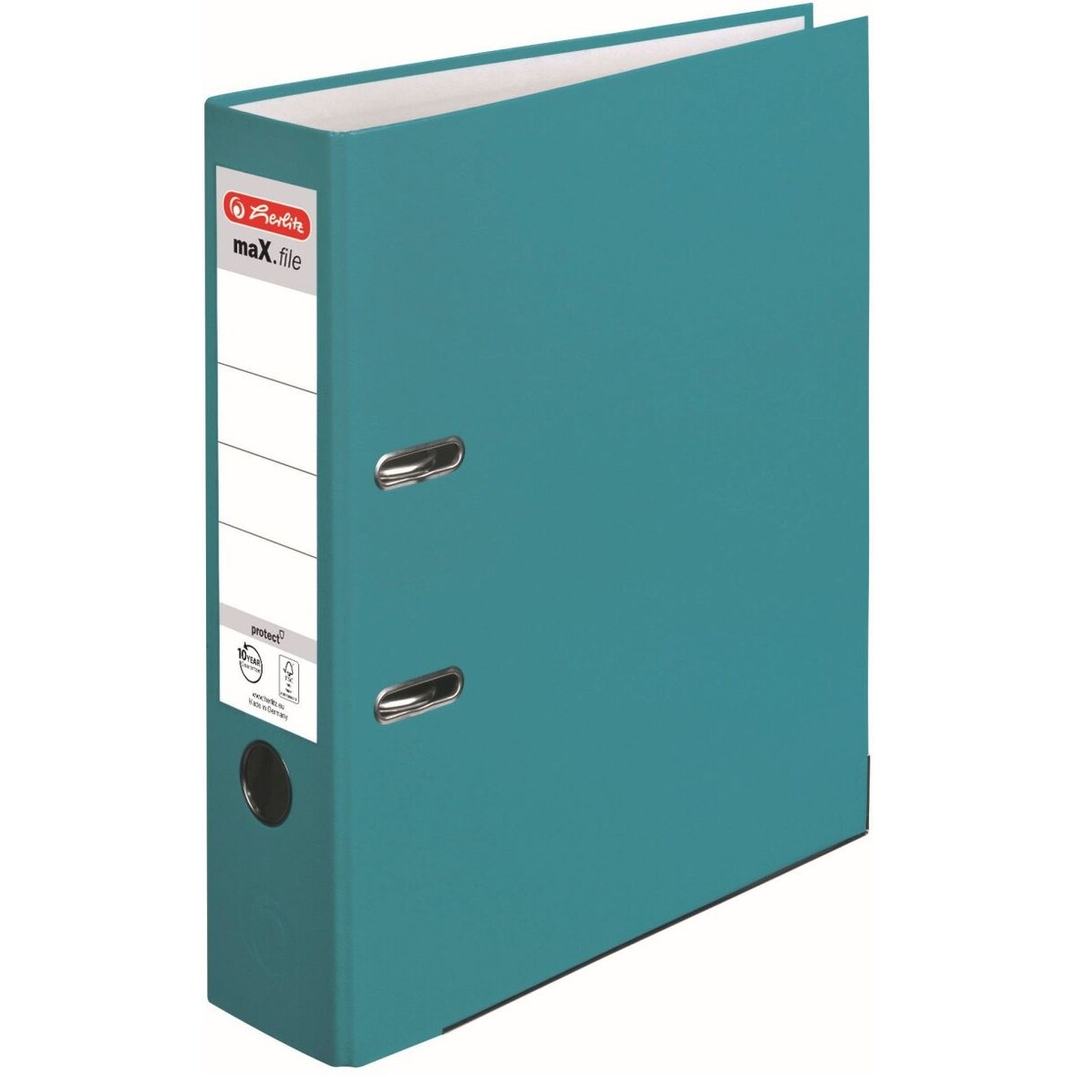 Ordner maX.file protect A4 8cm Caribbean Turquoise Packung mit 20 Stück