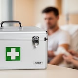 thumbnail of Erste-Hilfe-Koffer Erste Hilfe Kasten zur Medikamenten Aufbewahrung, Medizinbox leer für Sportverein, Betrieb oder Zuhause, 40 x 22,5 x 20,5 cm