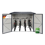 thumbnail of Albatros Premium Fahrradgarage  – verzinktes Metall in Anthrazit  | für bis zu 4 Fahrräder | wetterfester Fahrrad Garage, abschließbar