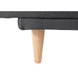 thumbnail of Schlafsofa HWC-M79, Gästebett Schlafcouch Couch Sofa, Schlaffunktion Liegefläche 180x110cm ~ Stoff/Textil dunkelgrau