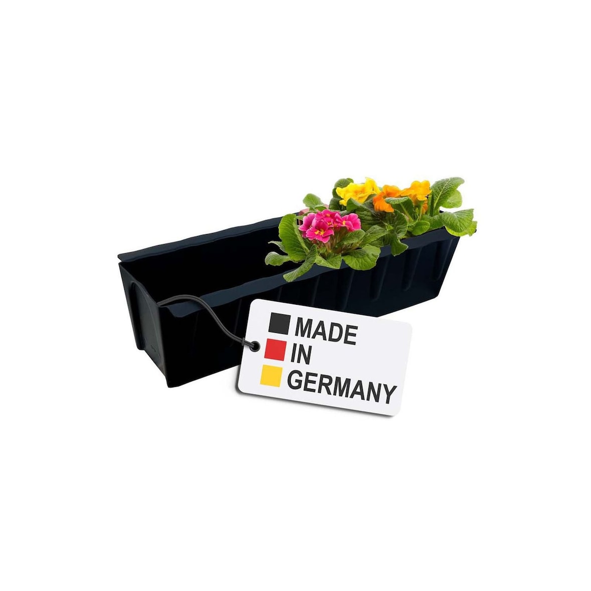 Paletten Blumenkasten Schwarz Pflanzkasten Einsatz für Europaletten Blumentopf  Schwarz