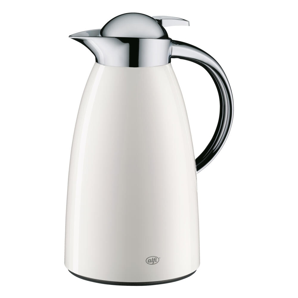 Alfi Isolierkanne Signo, Kaffeekanne, Isolier Kanne, Alpinweiß, 1 L, 27.5 cm, 1421211100