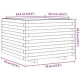 thumbnail of vidaXL Pflanzkübel 70x70x49,5 cm Massivholz Kiefer