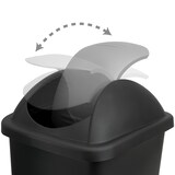 thumbnail of Stefanplast® Abfalleimer Schwingdeckel Silber 60 L