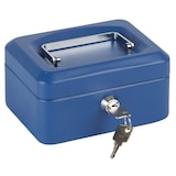 thumbnail of ARREGUI Elegant C9215 Caja Caudales con Llave para Transportar Dinero | Caja de Seguridad acero con bandeja | Caja fuerte portatil 15 cm ancho | Azul