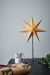 thumbnail of Markslöjd-LIVELY Standstern gold/schwarz ø 45 cm, Höhe 64 cm, Zuleitung mit EIN/ AUS- Schalter, E14, 230V,MPN705934