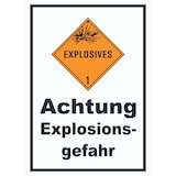 thumbnail of Schild Explosionsgefahr Explosives A1 (594x841mm)