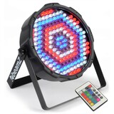 thumbnail of Projecteur lumineux Flat PAR 186 LEDs 10mm RGBW 45W + DMX + Télécommande IR SA50680A